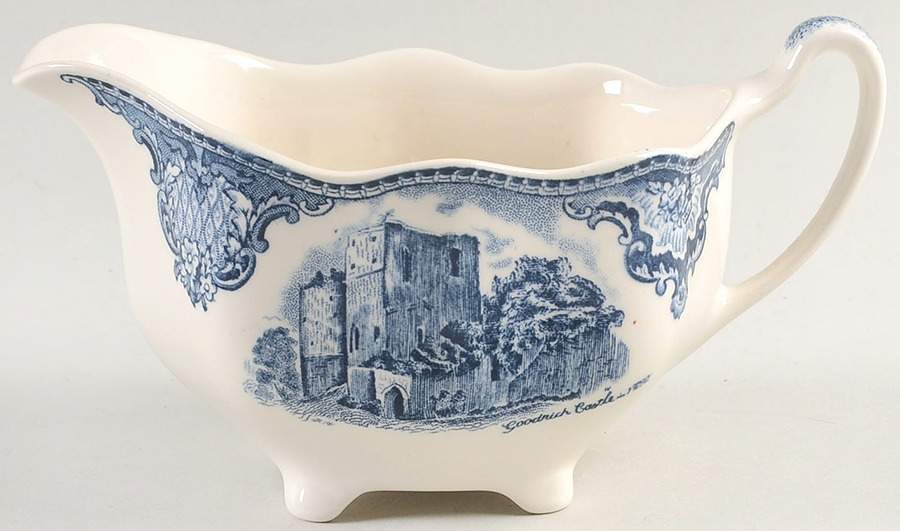 Old Britain Castles Blue (Made in England) Creamer by Johnson Brothers-1