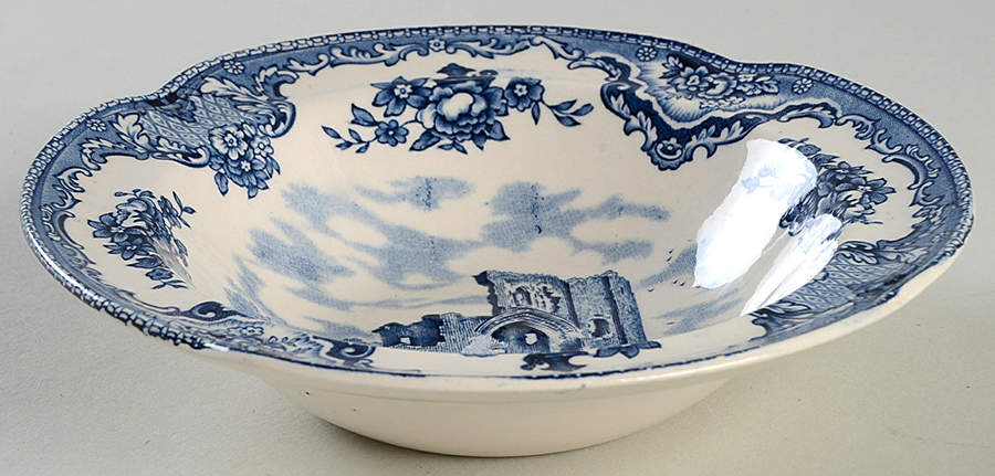 Old Britain Castles Blue (Made in England) Rim Cereal Bowl by Johnson Brothers-1