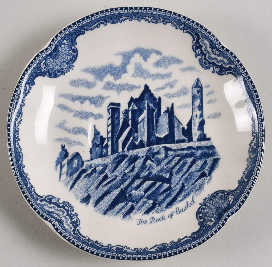 Old Britain Castles Blue (Made in England) Saucer for Oversized Cup by Johnson Brothers-1