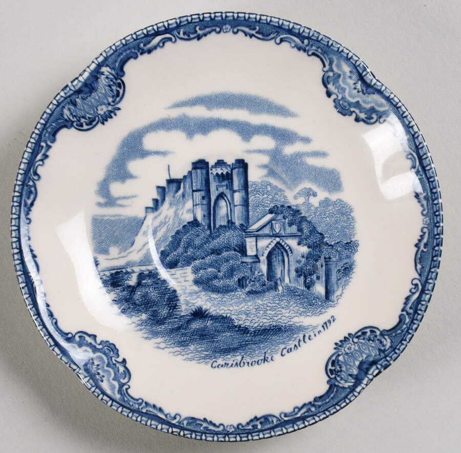 Old Britain Castles Blue (Made in England) Saucer for Demitasse Cup by Johnson Brothers-1