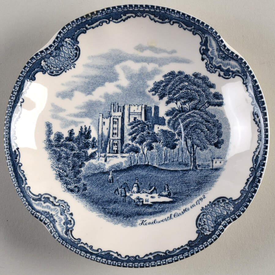 Old Britain Castles Blue (Made in England) Saucer for Flat Cup by Johnson Brothers-1