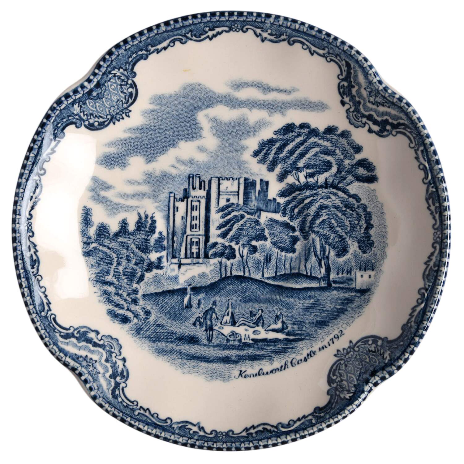 Old Britain Castles Blue (Made in England) Saucer for Flat Cup by Johnson Brothers-1