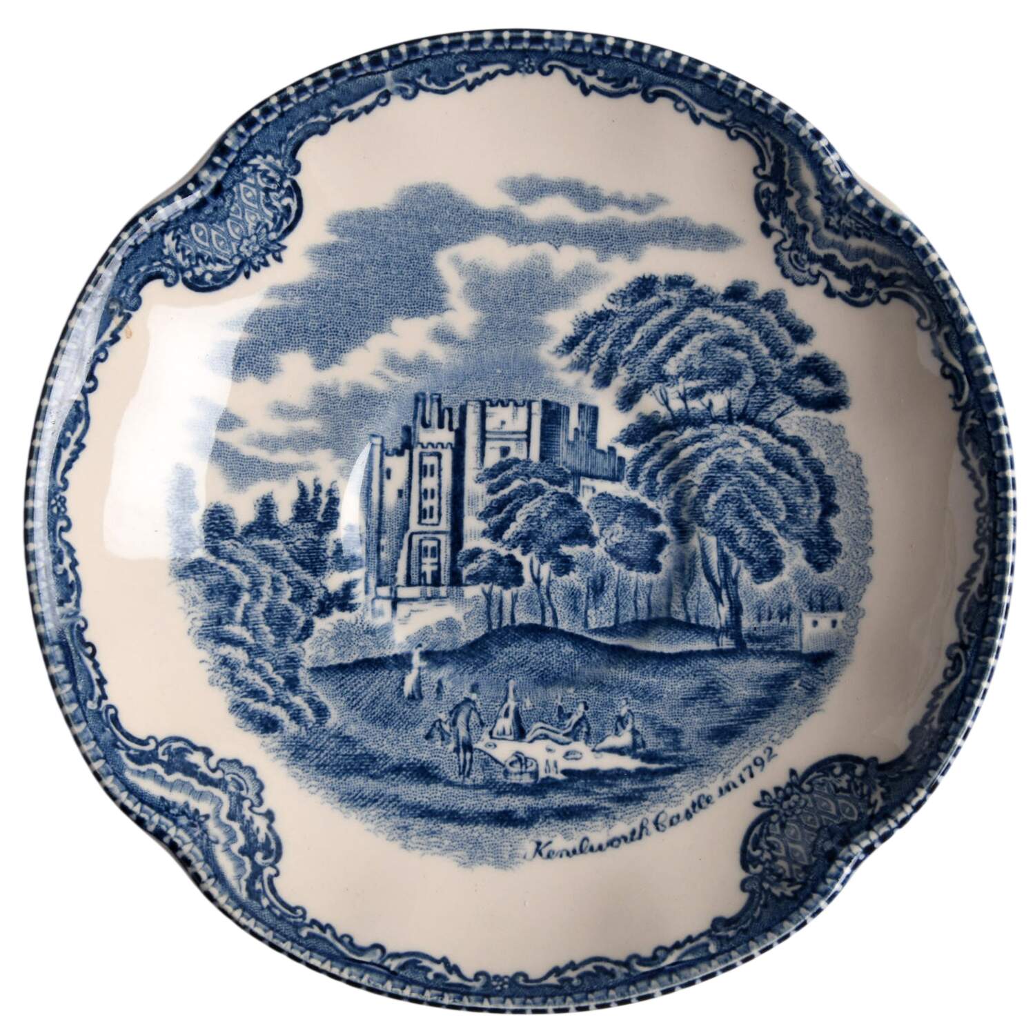 Old Britain Castles Blue (Made in England) Saucer for Flat Cup by Johnson Brothers-1