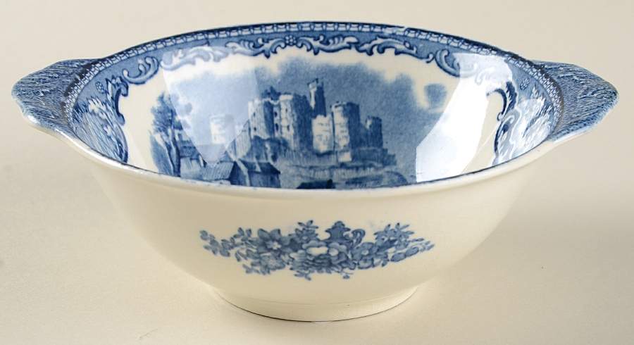 Old Britain Castles Blue (Made in England) Lugged Fruit/Dessert (Sauce) Bowl by Johnson Brothers-1