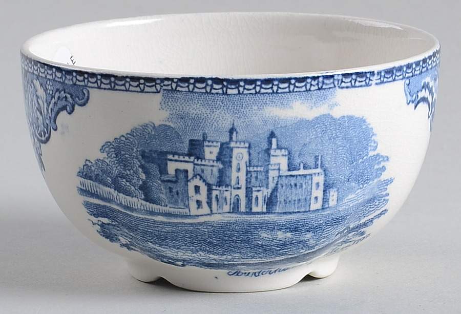 Old Britain Castles Blue (Made in England) Mini Open Sugar Bowl by Johnson Brothers-1