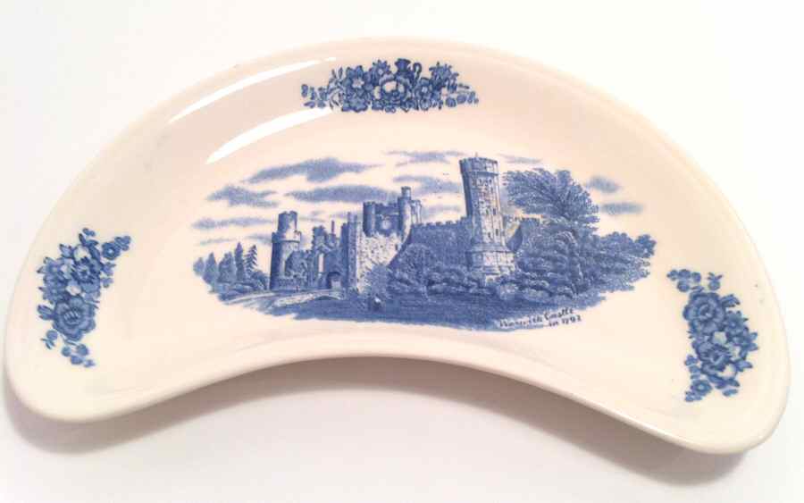 Old Britain Castles Blue (Made in England) Crescent Salad Plate by Johnson Brothers-1