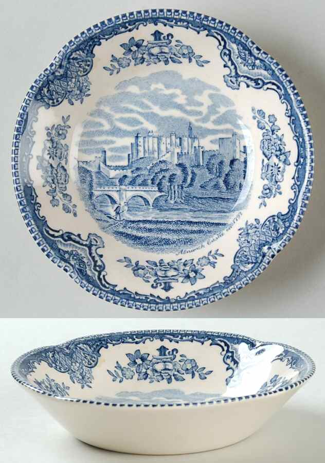 Old Britain Castles Blue (Made in England) Fruit/Dessert (Sauce) Bowl by Johnson Brothers-1