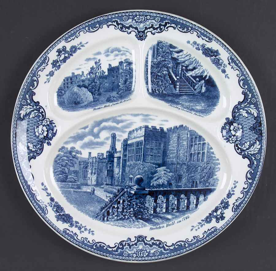 Old Britain Castles Blue (Made in England) Grill Plate by Johnson Brothers-1