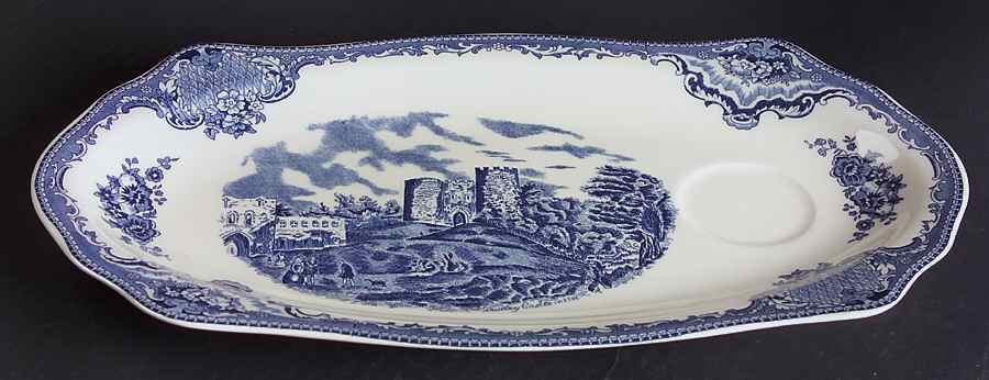 Old Britain Castles Blue (Made in England) Snack Plate by Johnson Brothers-1