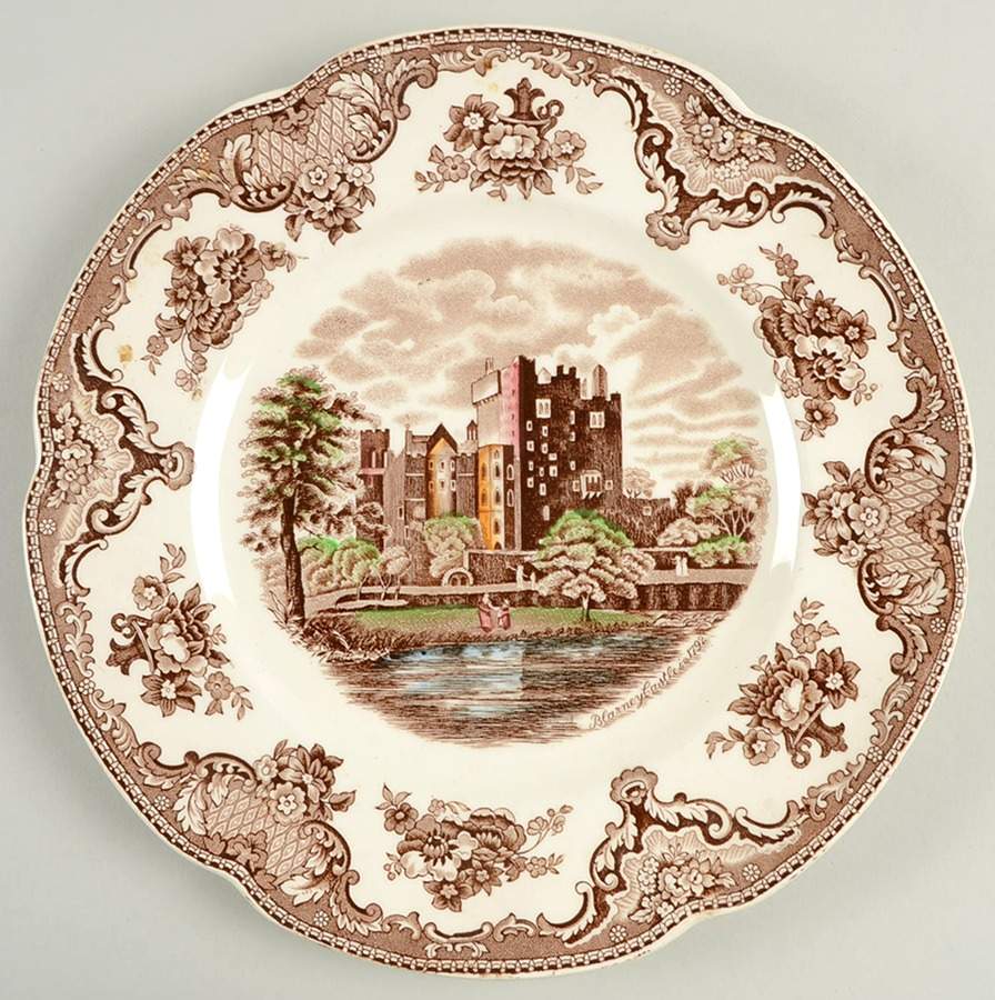 Old Britain Castles Brown Multicolor Dinner Plate by Johnson Brothers-1
