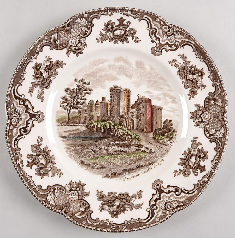Old Britain Castles Brown Multicolor Dinner Plate by Johnson Brothers-1