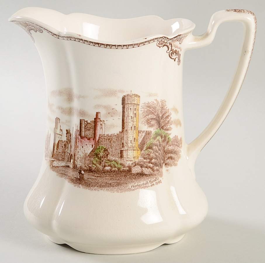 Old Britain Castles Brown Multicolor 24 Oz Pitcher by Johnson Brothers-1