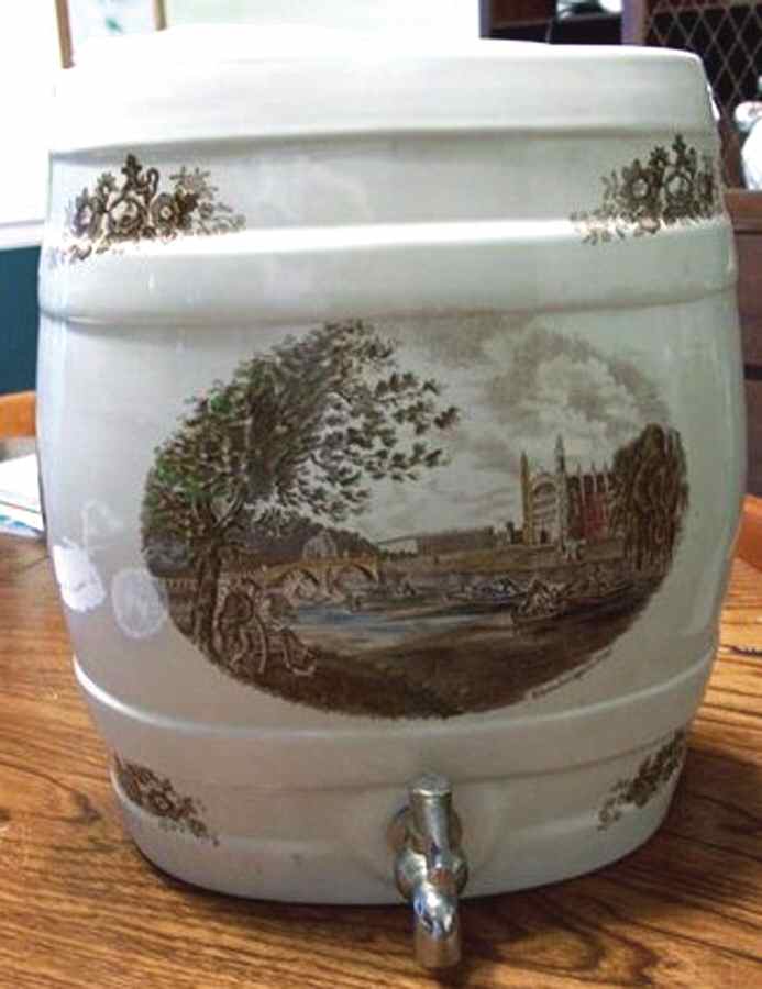 Old Britain Castles Brown Multicolor Samovar & Lid by Johnson Brothers-1