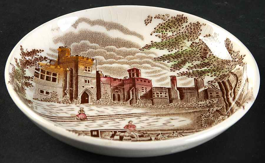Old Britain Castles Brown Multicolor Coaster by Johnson Brothers-1