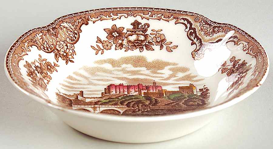 Old Britain Castles Brown Multicolor Fruit/Dessert (Sauce) Bowl by Johnson Brothers-1