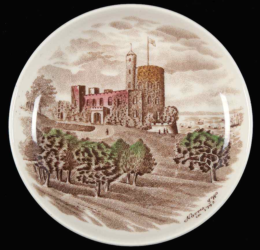 Old Britain Castles Brown Multicolor Coaster by Johnson Brothers-1