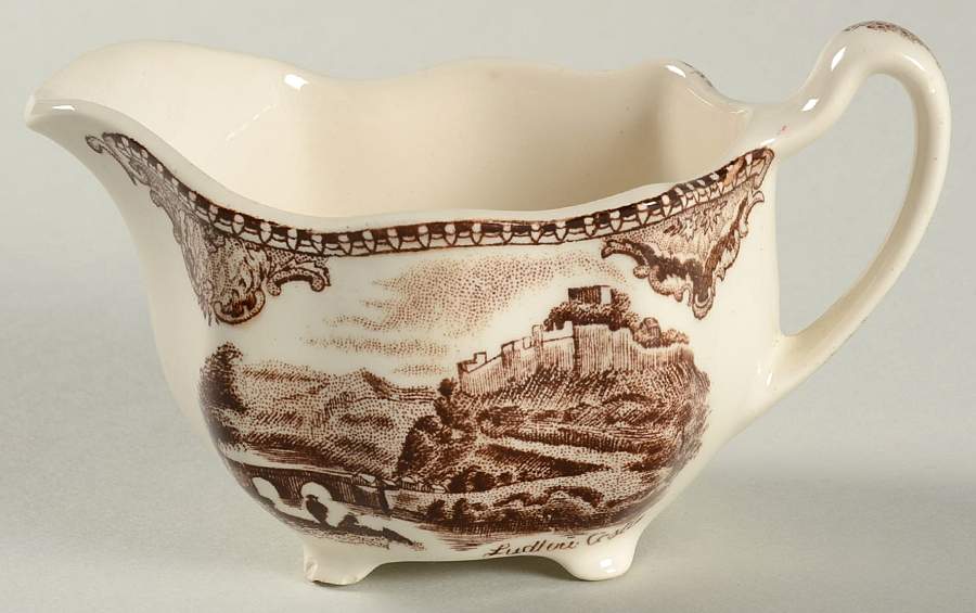 Old Britain Castles Brown Mini Creamer by Johnson Brothers-1