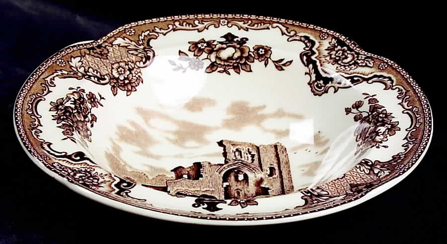 Old Britain Castles Brown Rim Cereal Bowl by Johnson Brothers-1