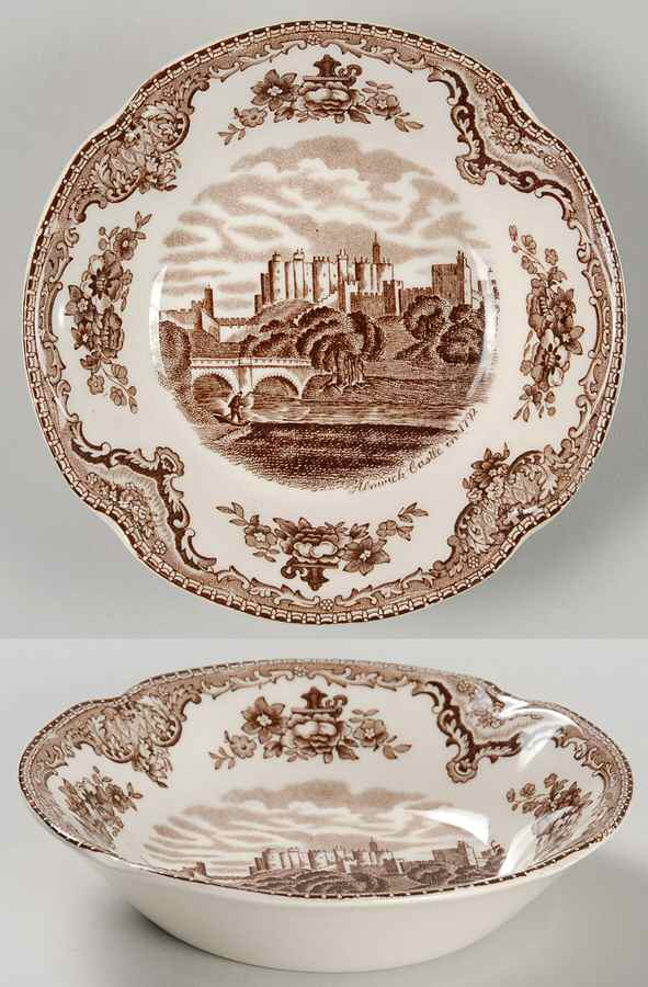 Old Britain Castles Brown Fruit/Dessert (Sauce) Bowl by Johnson Brothers-1