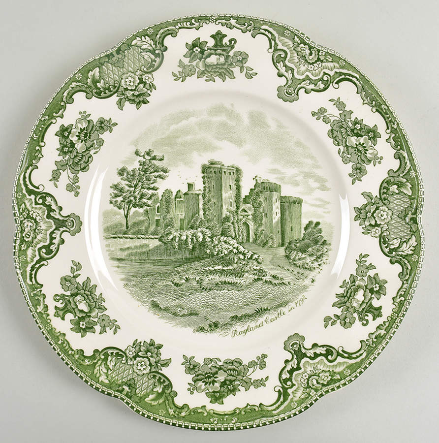 Old Britain Castles Green Large Dinner Plate by Johnson Brothers-1