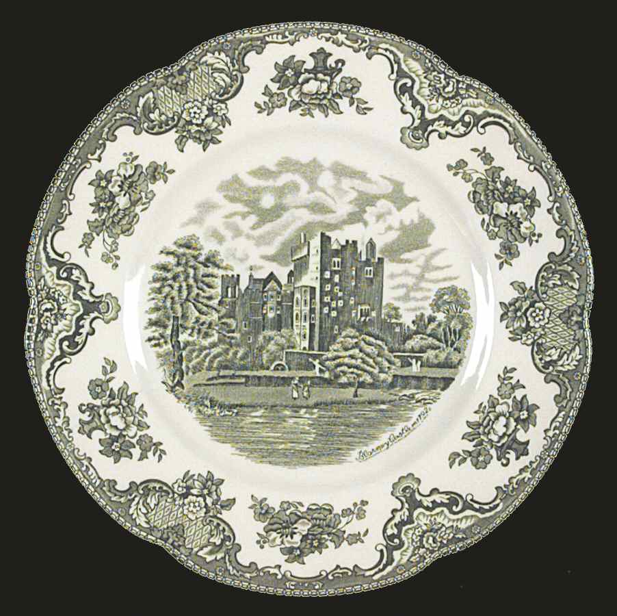 Old Britain Castles Green Dinner Plate by Johnson Brothers-1