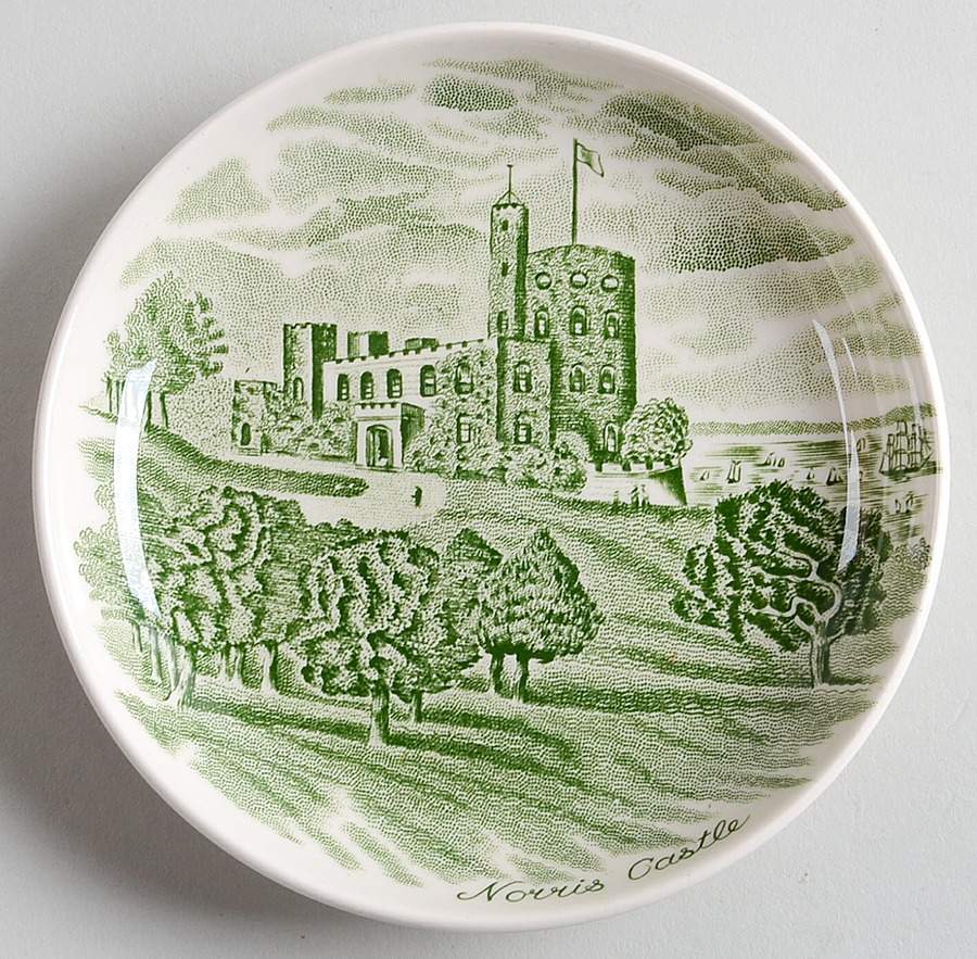 Old Britain Castles Green Coaster by Johnson Brothers-1