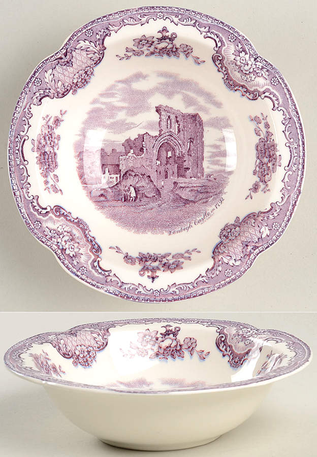 Old Britain Castles Lavender (Not Ribbed) Rim Cereal Bowl by Johnson Brothers-1