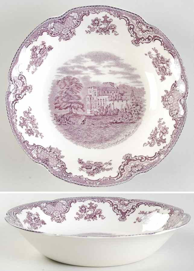 Old Britain Castles Lavender (Not Ribbed) Coupe Soup Bowl by Johnson Brothers-1