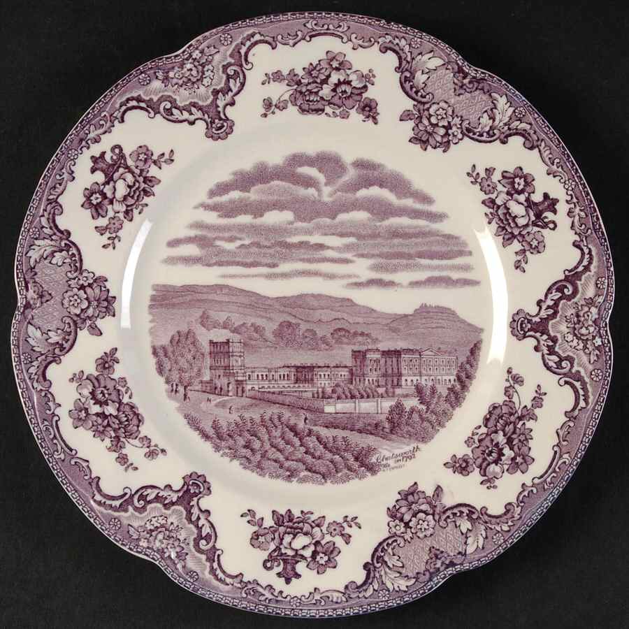 Old Britain Castles Lavender (Not Ribbed) Salad Plate by Johnson Brothers-1
