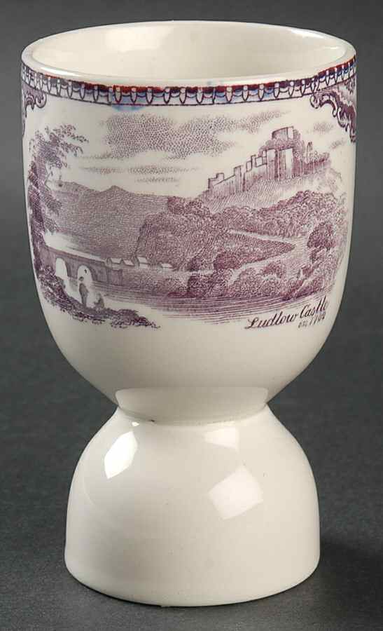 Old Britain Castles Lavender (Not Ribbed) Double Egg Cup by Johnson Brothers-1