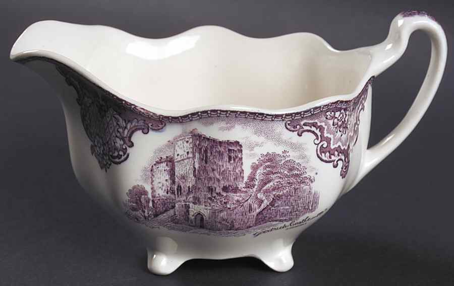 Old Britain Castles Lavender (Not Ribbed) Creamer by Johnson Brothers-1