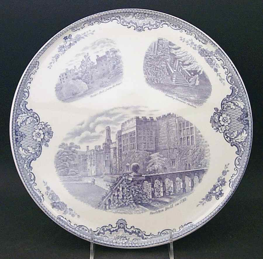 Old Britain Castles Lavender (Not Ribbed) Cake Plate by Johnson Brothers-1