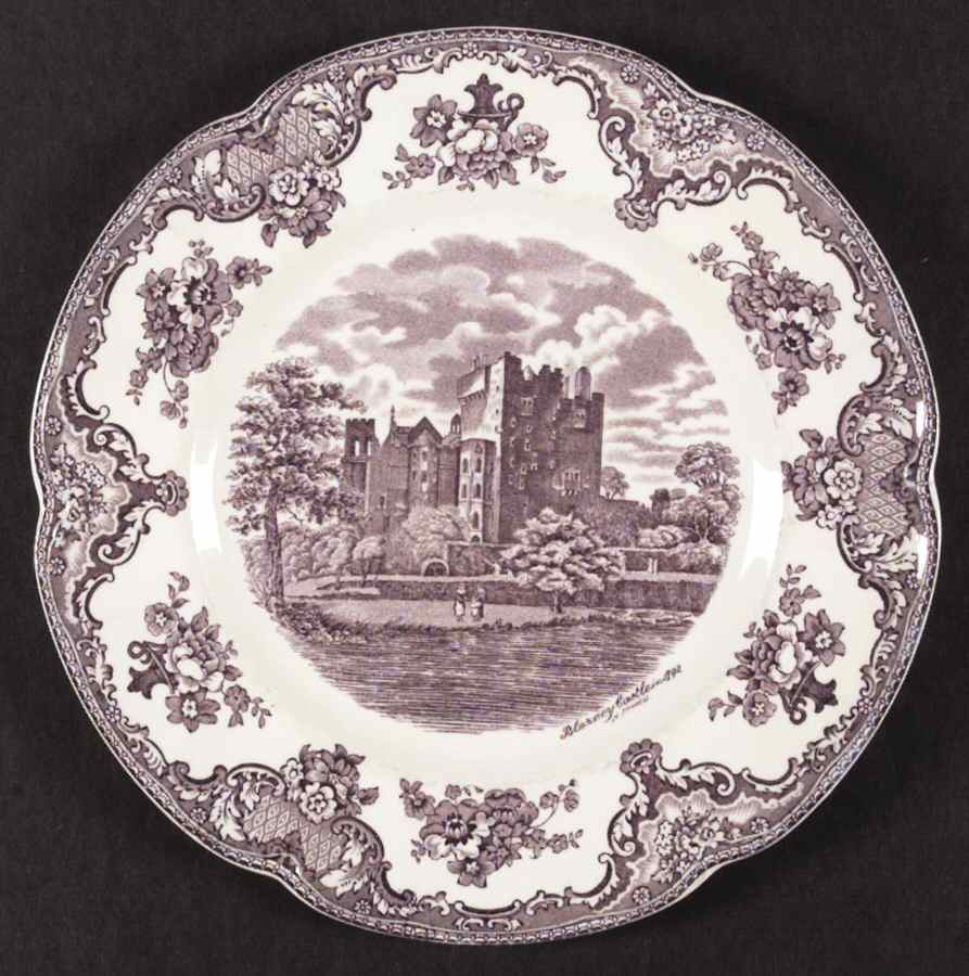 Old Britain Castles Lavender (Not Ribbed) Dinner Plate by Johnson Brothers-1