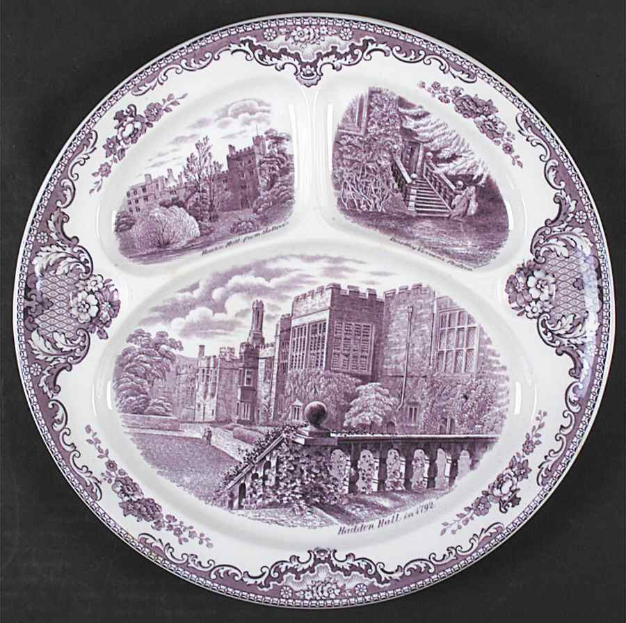 Old Britain Castles Lavender (Not Ribbed) Grill Plate by Johnson Brothers-1