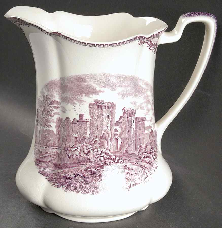Old Britain Castles Lavender (Not Ribbed) 32 Oz Pitcher by Johnson Brothers-1