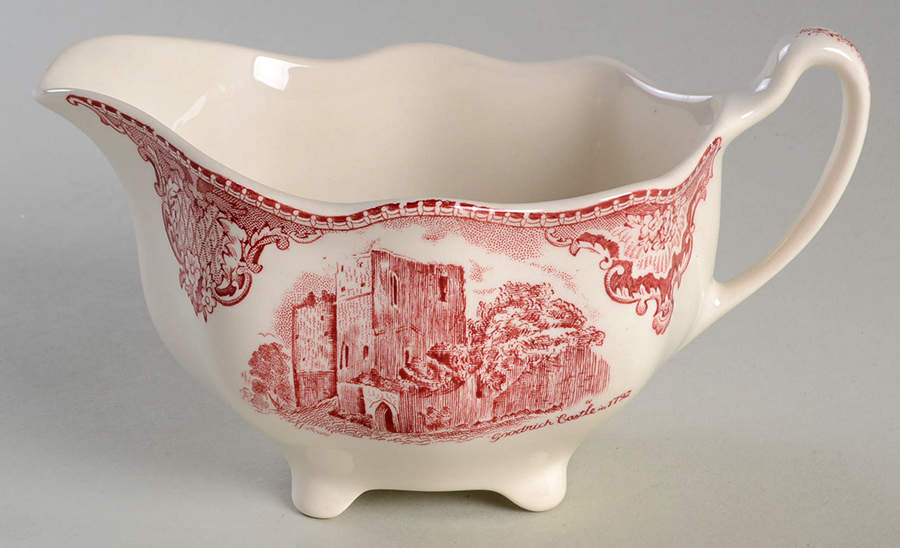 Old Britain Castles Pink (No Crown Made England) Creamer by Johnson Brothers-1