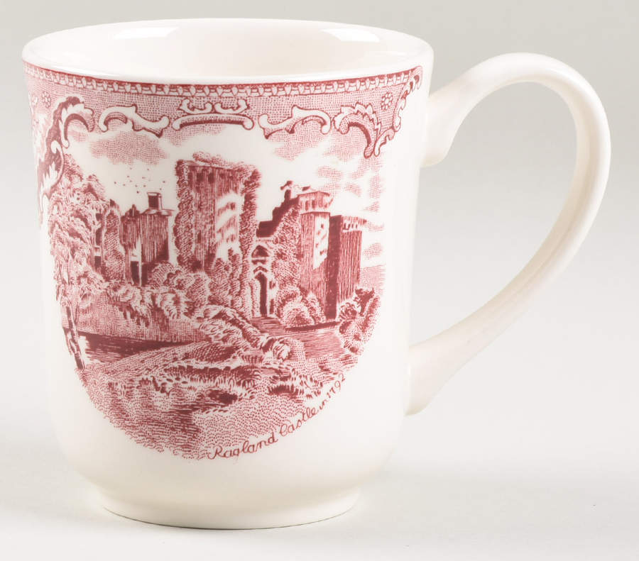 Old Britain Castles Pink (No Crown Made England) Mug by Johnson Brothers-1