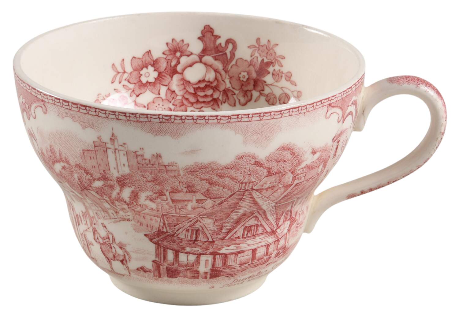 Old Britain Castles Pink (No Crown Made England) Jumbo Cup by Johnson Brothers-1