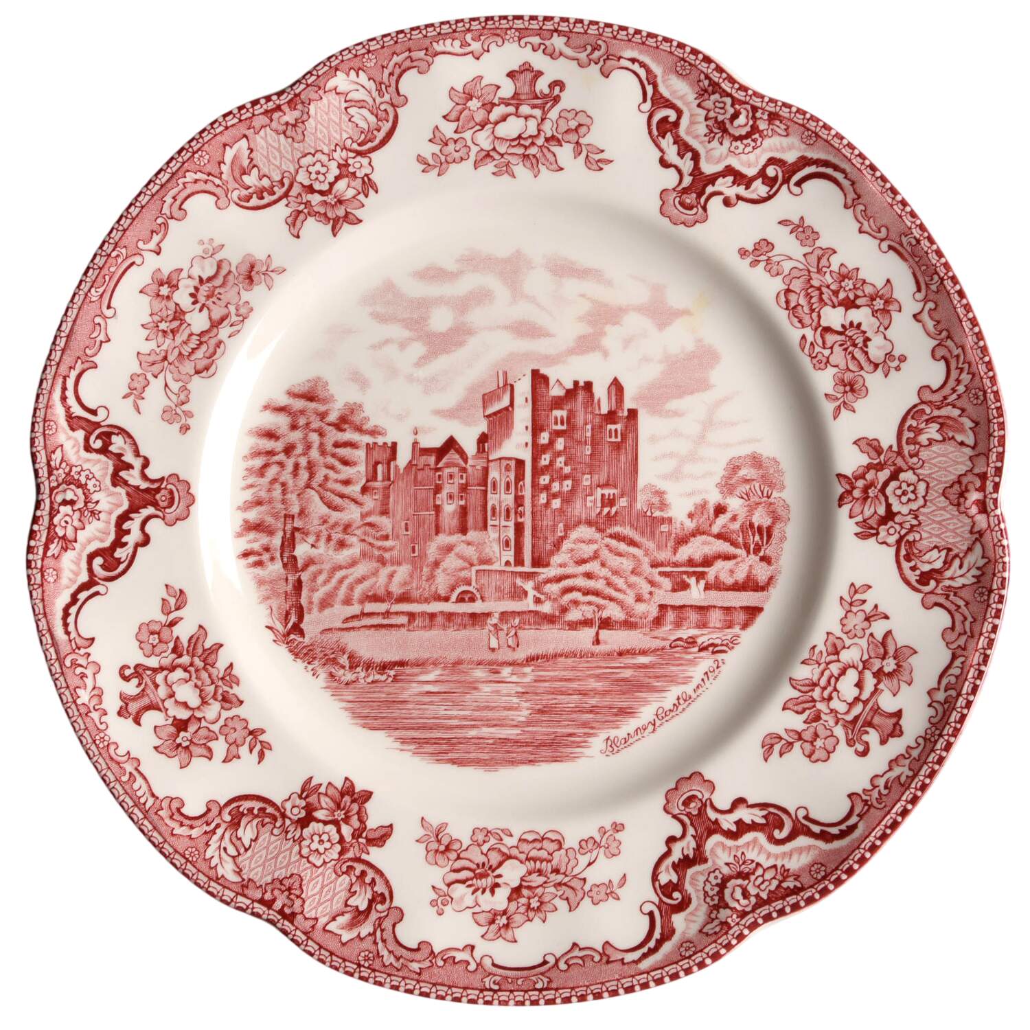 Old Britain Castles Pink (No Crown Made England) Dinner Plate by Johnson Brothers-1