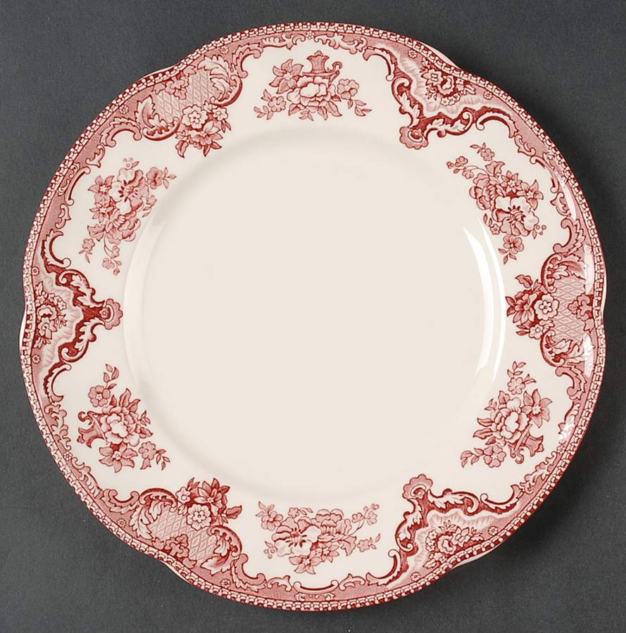 Old Britain Castles Pink (No Crown Made England) Accent Dinner Plate by Johnson Brothers-1