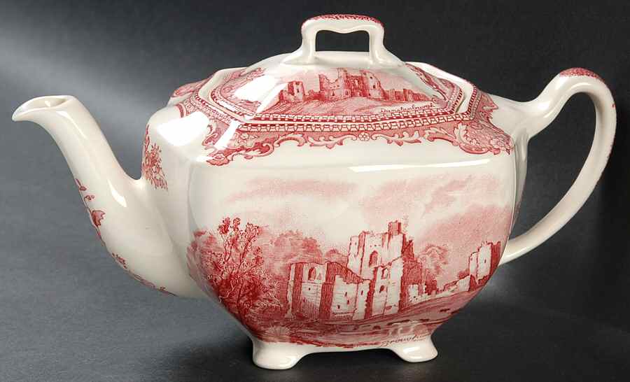Old Britain Castles Pink (No Crown Made England) Mini Teapot & Lid by Johnson Brothers-1