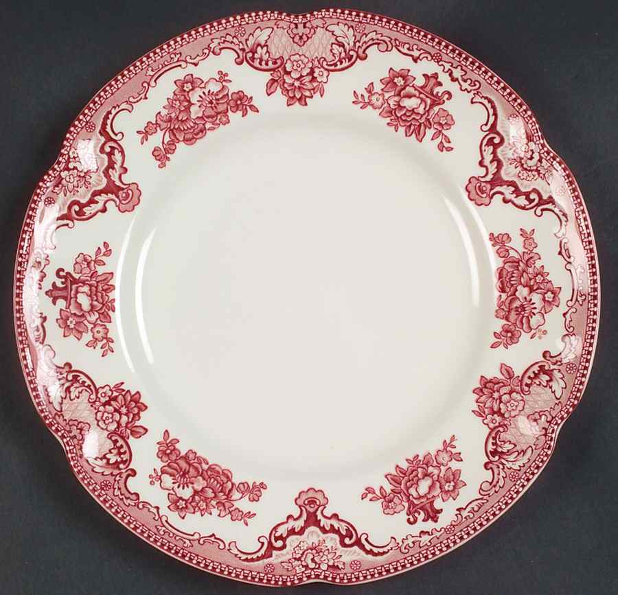 Old Britain Castles Pink (No Crown Made England) Accent Salad Plate by Johnson Brothers-1