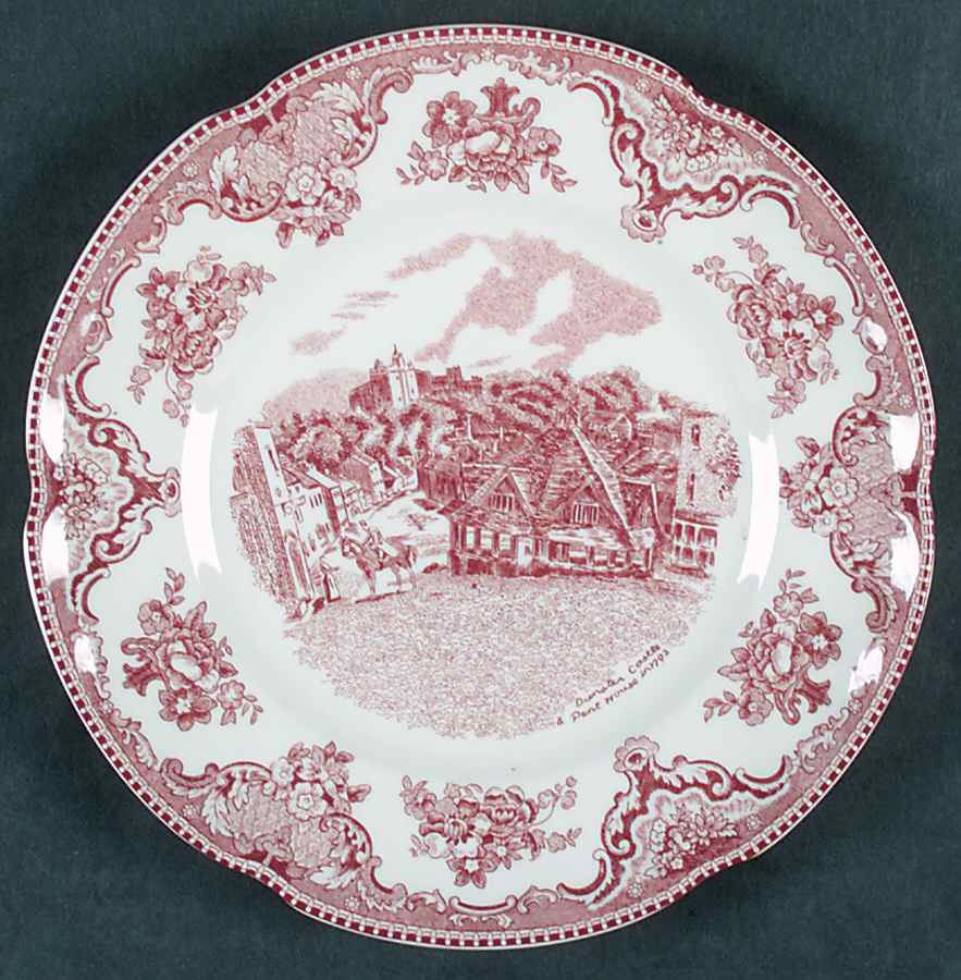 Old Britain Castles Pink (No Crown Made England) Salad Plate by Johnson Brothers-1