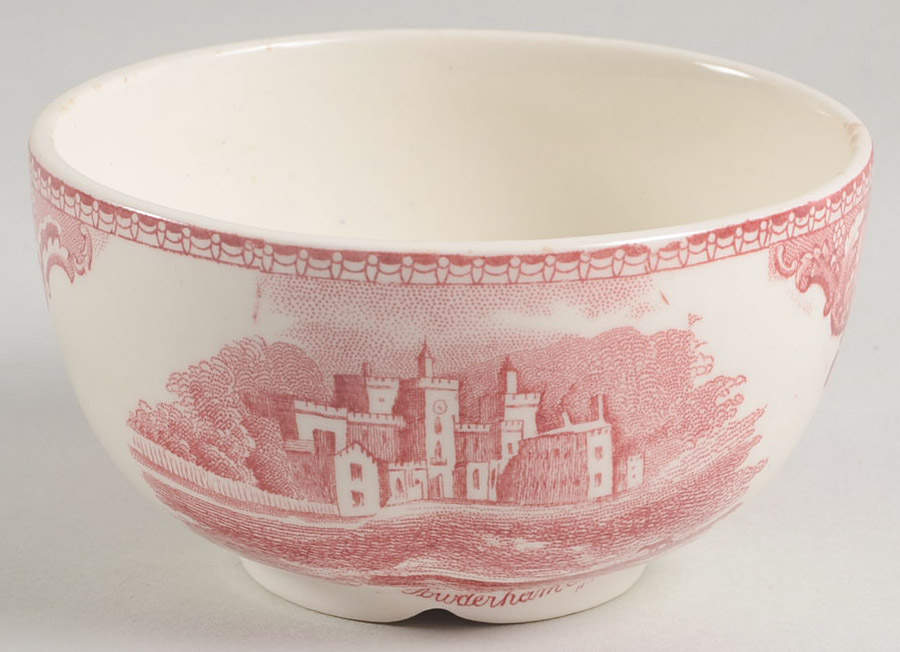 Old Britain Castles Pink (Crown Made In England) Mini Open Sugar Bowl by Johnson Brothers-1