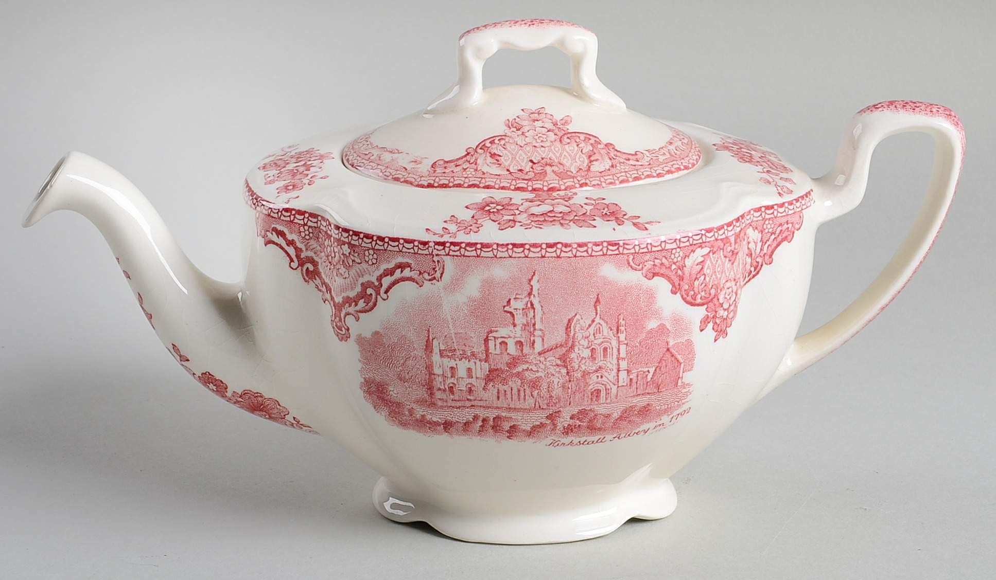 Old Britain Castles Pink (Crown Made In England) Mini Teapot & Lid by Johnson Brothers-1