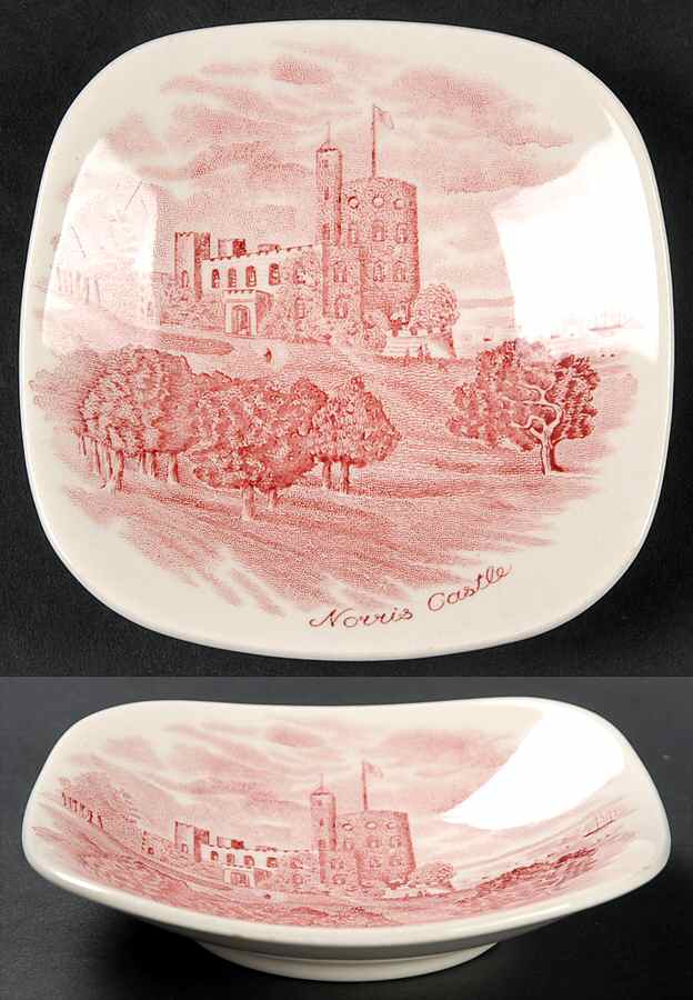 Old Britain Castles Pink (Crown Made In England) Small Ashtray by Johnson Brothers-1