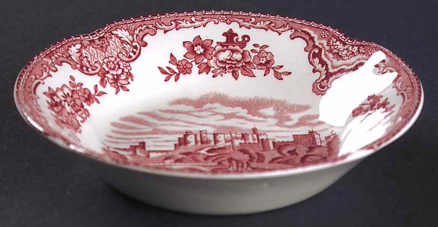 Old Britain Castles Pink (Crown Made In England) Fruit/Dessert (Sauce) Bowl by Johnson Brothers-1