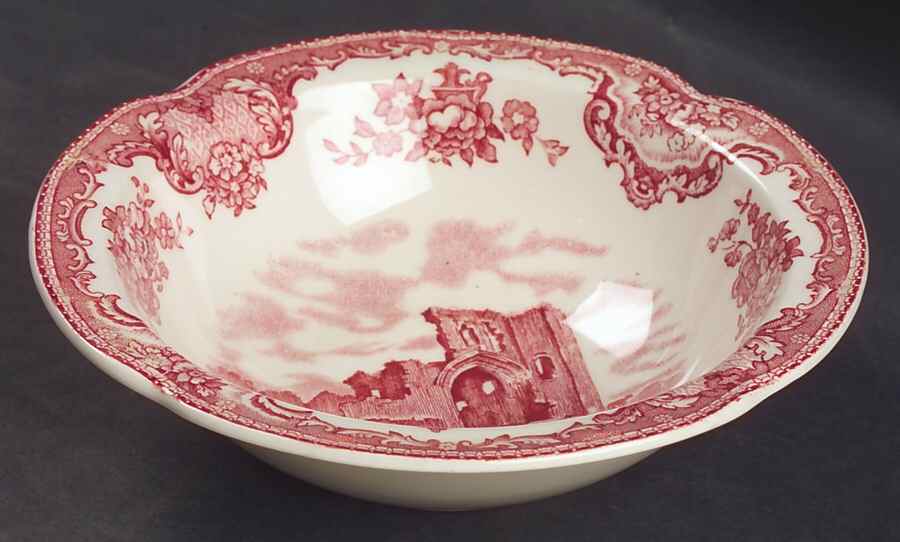 Old Britain Castles Pink (Crown Made In England) Rim Cereal Bowl by Johnson Brothers-1