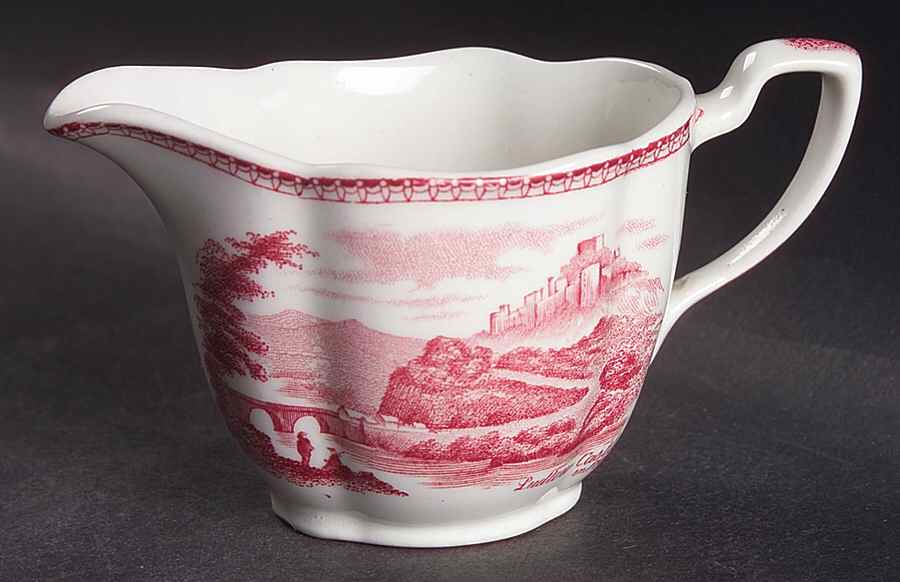 Old Britain Castles Pink (Crown Made In England) Creamer by Johnson Brothers-1