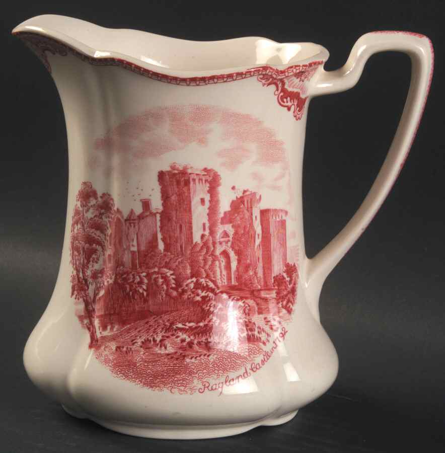 Old Britain Castles Pink (Crown Made In England) 24 Oz Pitcher by Johnson Brothers-1